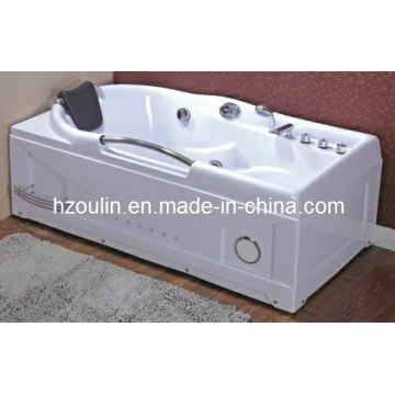 White Acrylic Sanitary Whirlpool Massage Bathtub (OL-634)